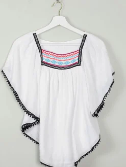 Vintage Style Embroidered  Folk Top S