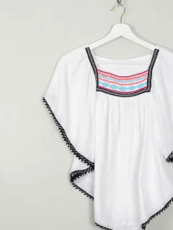 Vintage Style Embroidered  Folk Top S