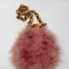 Vintage Style Feather Evening Bag By Top Shop