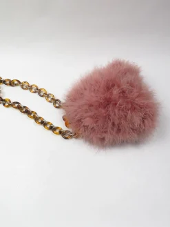 Vintage Style Feather Evening Bag By Top Shop