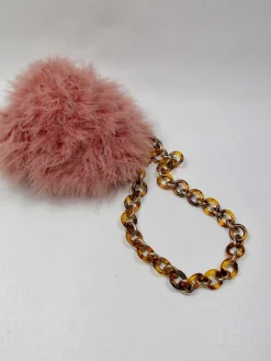 Vintage Style Feather Evening Bag By Top Shop
