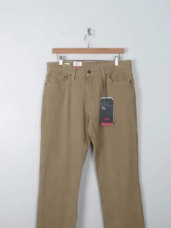 Vintage Style Levi's 511 Corduroy Beige Trousers 33