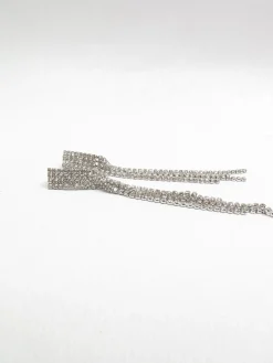 Vintage Style Long Diamanté Earrings
