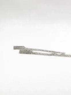 Vintage Style Long Diamanté Earrings