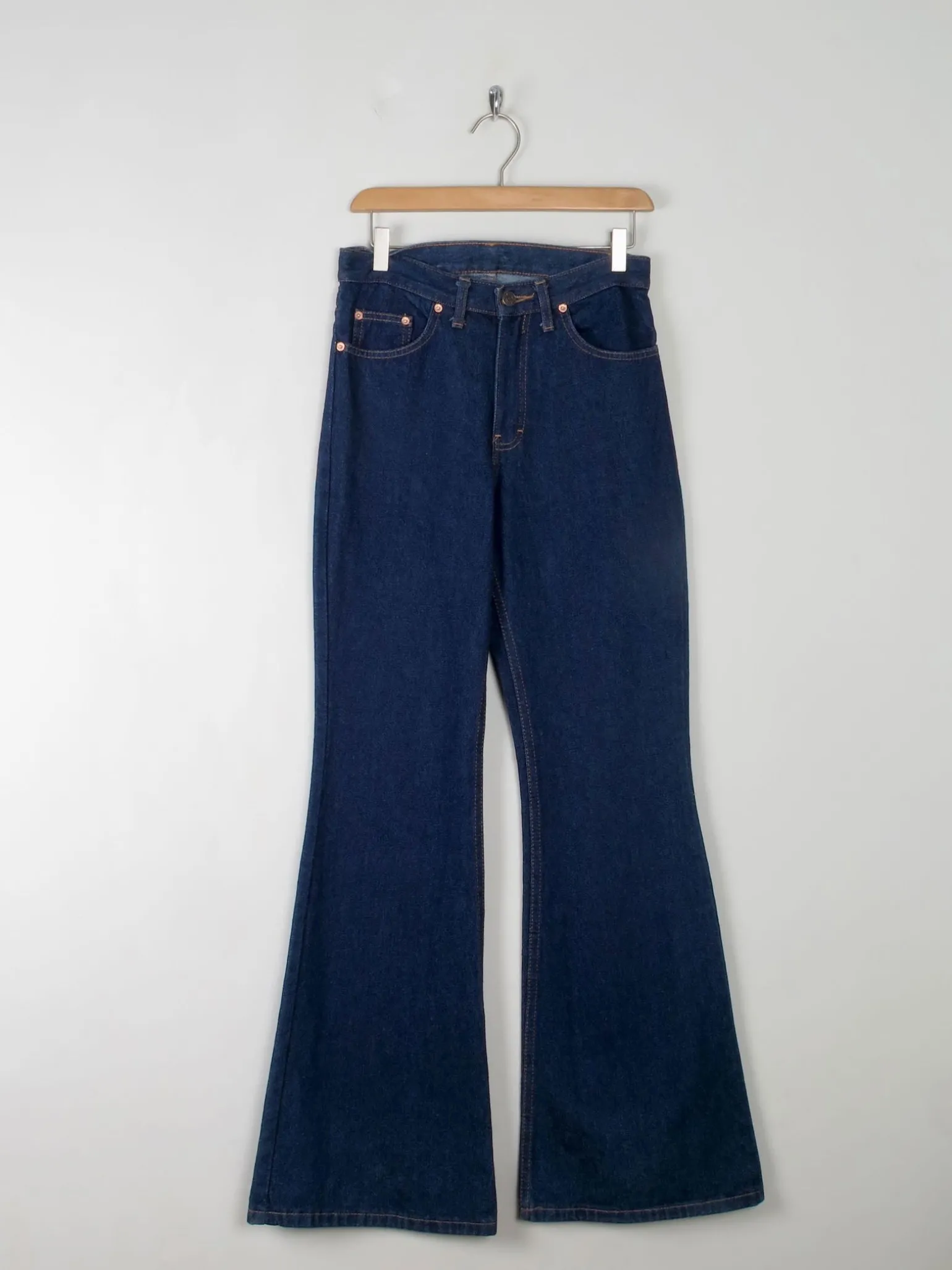 Vintage Style 90s Flared Bell Bottoms Pop Jeans 28"W /33 L