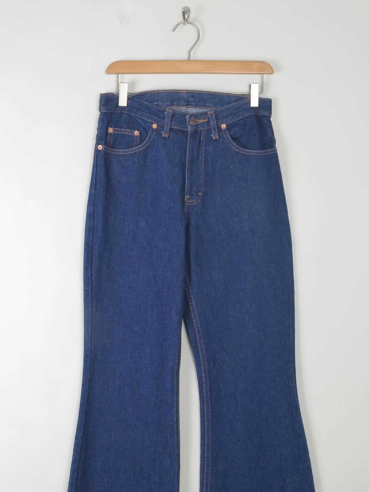 Vintage Style 90s Flared Bell Bottoms Pop Jeans 28"W /33 L