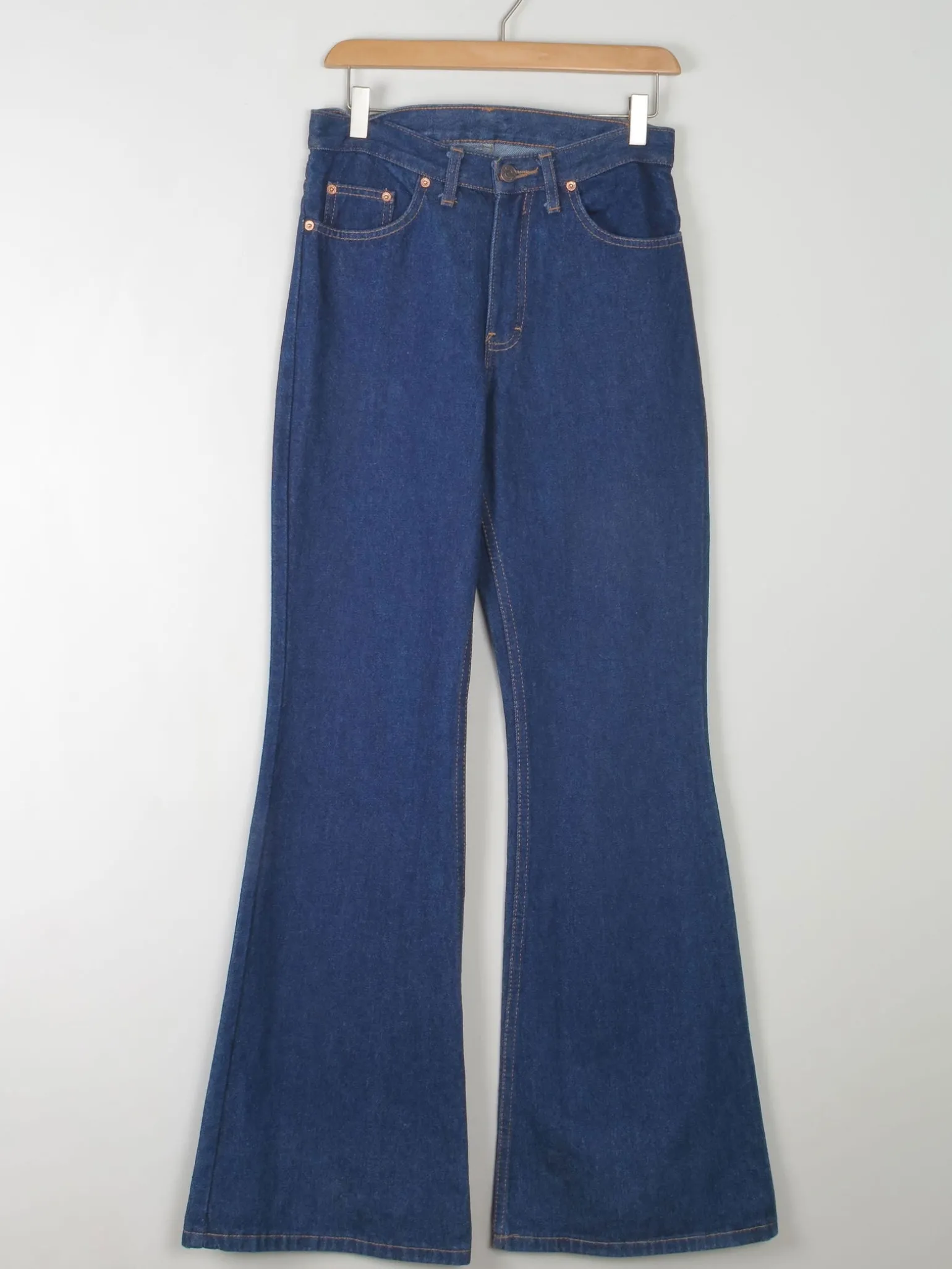 Vintage Style 90s Flared Bell Bottoms Pop Jeans 28"W /33 L