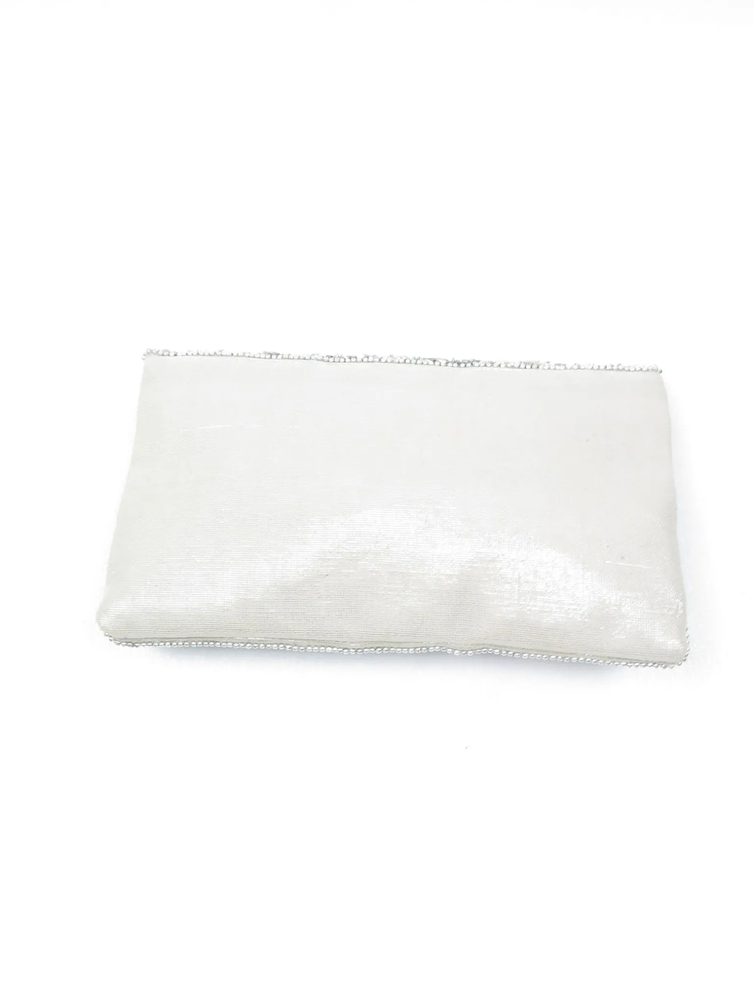 Vintage Style Silver Beaded Bag