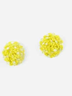Vintage Style Yellow Earrings