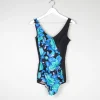 Vintage Swimsuit Blue & Black M/L