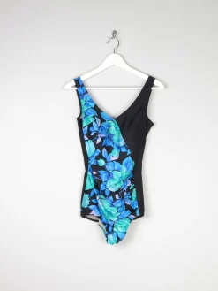 Vintage Swimsuit Blue & Black M/L