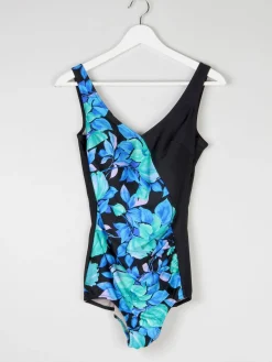 Vintage Swimsuit Blue & Black M/L