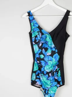 Vintage Swimsuit Blue & Black M/L