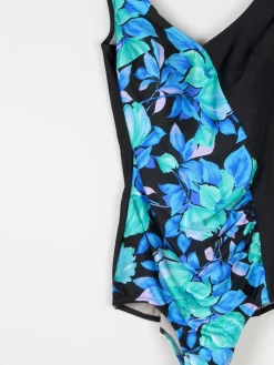 Vintage Swimsuit Blue & Black M/L
