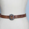 Vintage Tan Leather Belt XS