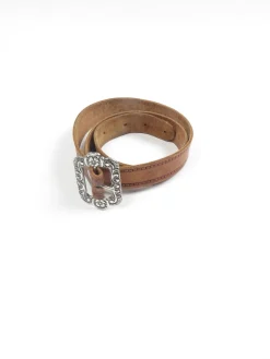 Vintage Tan Leather Belt XS