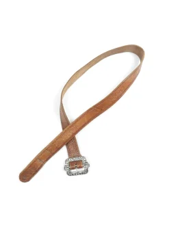 Vintage Tan Leather Belt XS