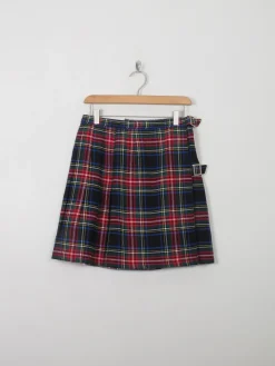 Vintage Tartan Mini Skirt S