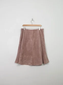 Vintage Taupe Suede Skirt 32