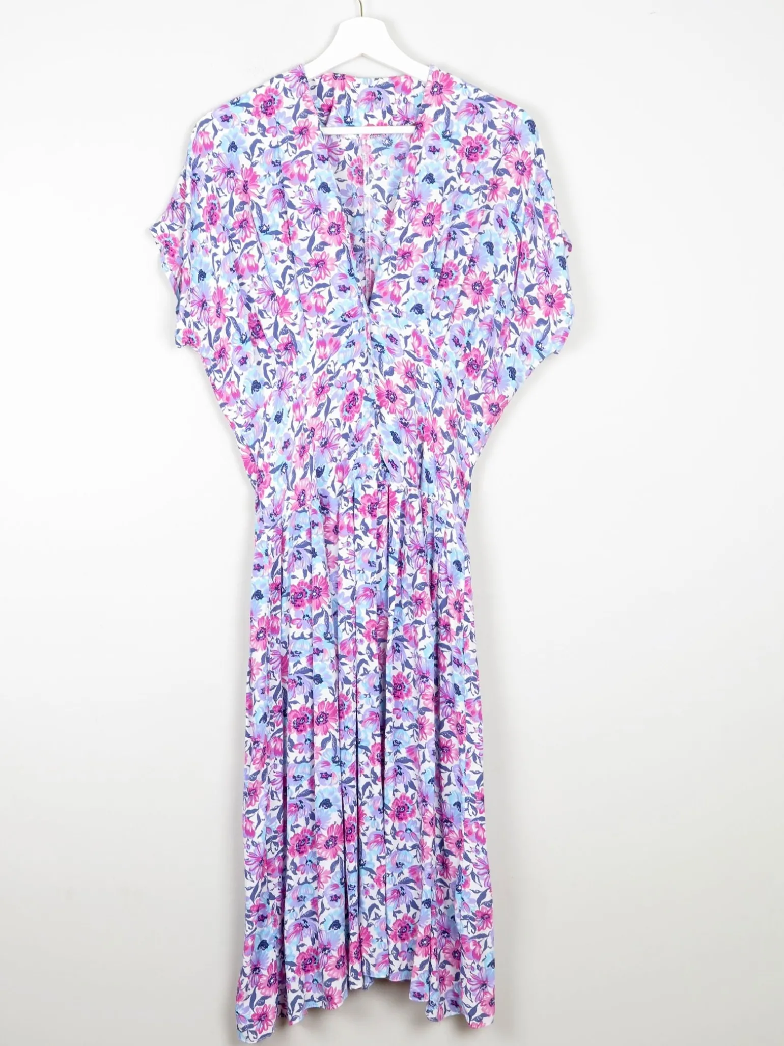Vintage Tea Dress Pink Floral S 8/10