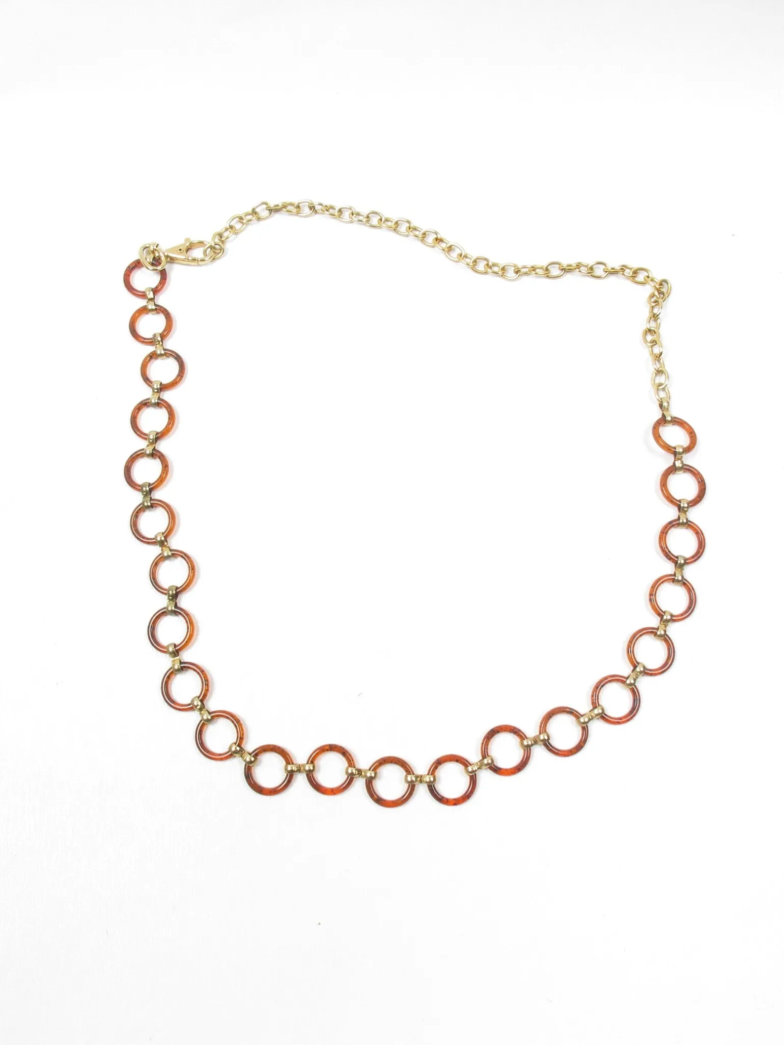 Vintage Tortoiseshell & Gold Chain Belt