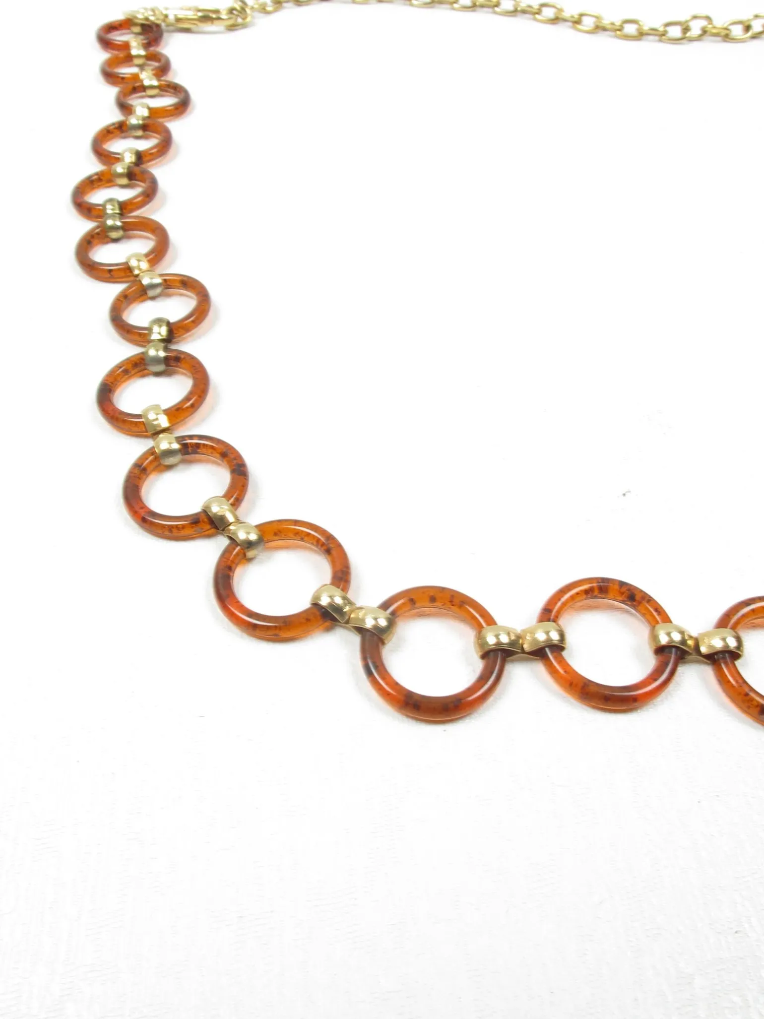 Vintage Tortoiseshell & Gold Chain Belt