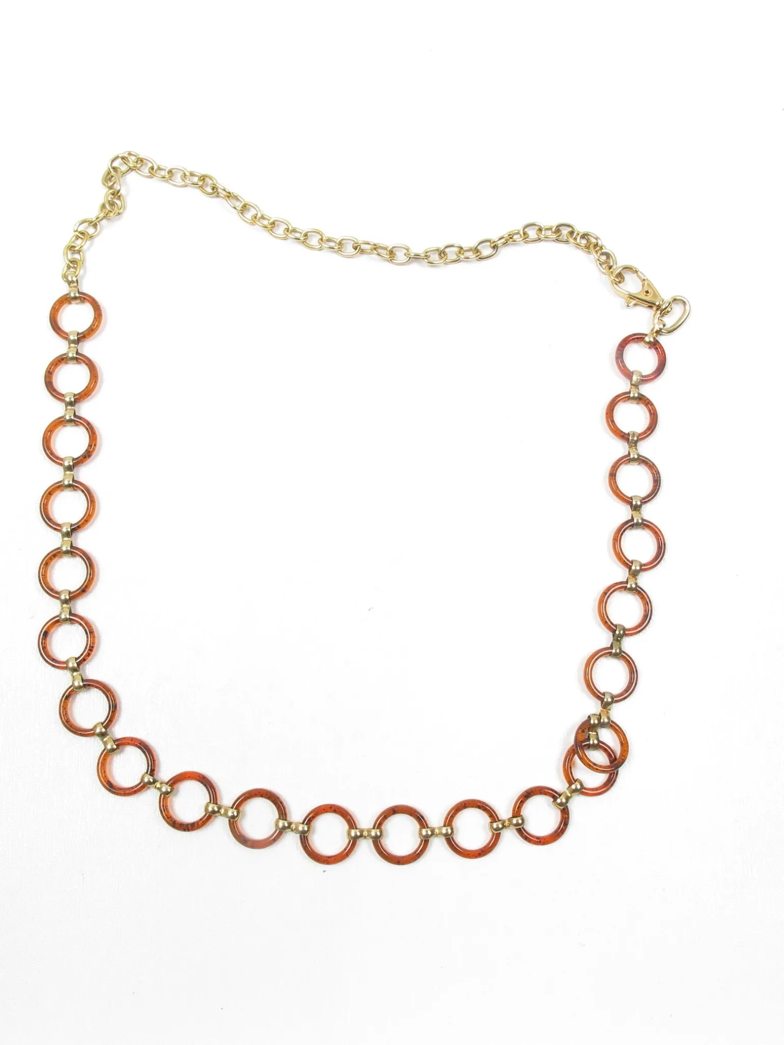 Vintage Tortoiseshell & Gold Chain Belt
