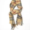 Vintage Unisex Check Scarf Wool