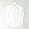 Vintage White Blouse With Lace Panel M