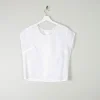 Vintage White Blouse With Short Sleeves L
