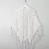 Vintage White Bobble Shawl/Scarf