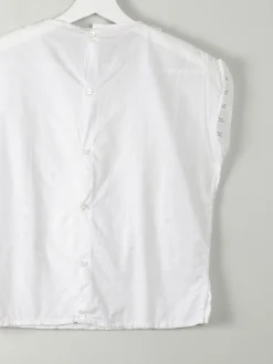 Vintage White Broderie Anglaise Blouse S/M