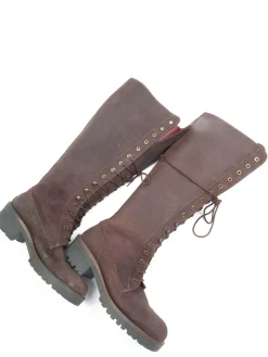 Vintage Women’s Brown Suede Lace Up Boots 38/5