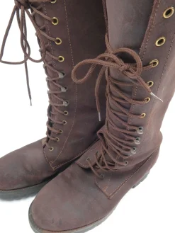 Vintage Women’s Brown Suede  Lace Up Boots 38/5