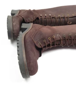 Vintage Women’s Brown Suede  Lace Up Boots 38/5