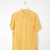 Vintage Women’s Yellow Silk Blouse L