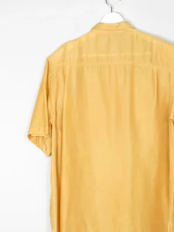 Vintage Women’s Yellow Silk Blouse L