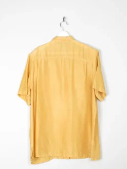 Vintage Women’s Yellow Silk Blouse L