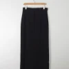 Vintage Wool Black Maxi Skirt 30" W