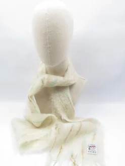 Vintage Wool Cream Avoca Mohair Scarf