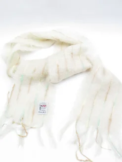 Vintage Wool Cream Avoca Mohair Scarf