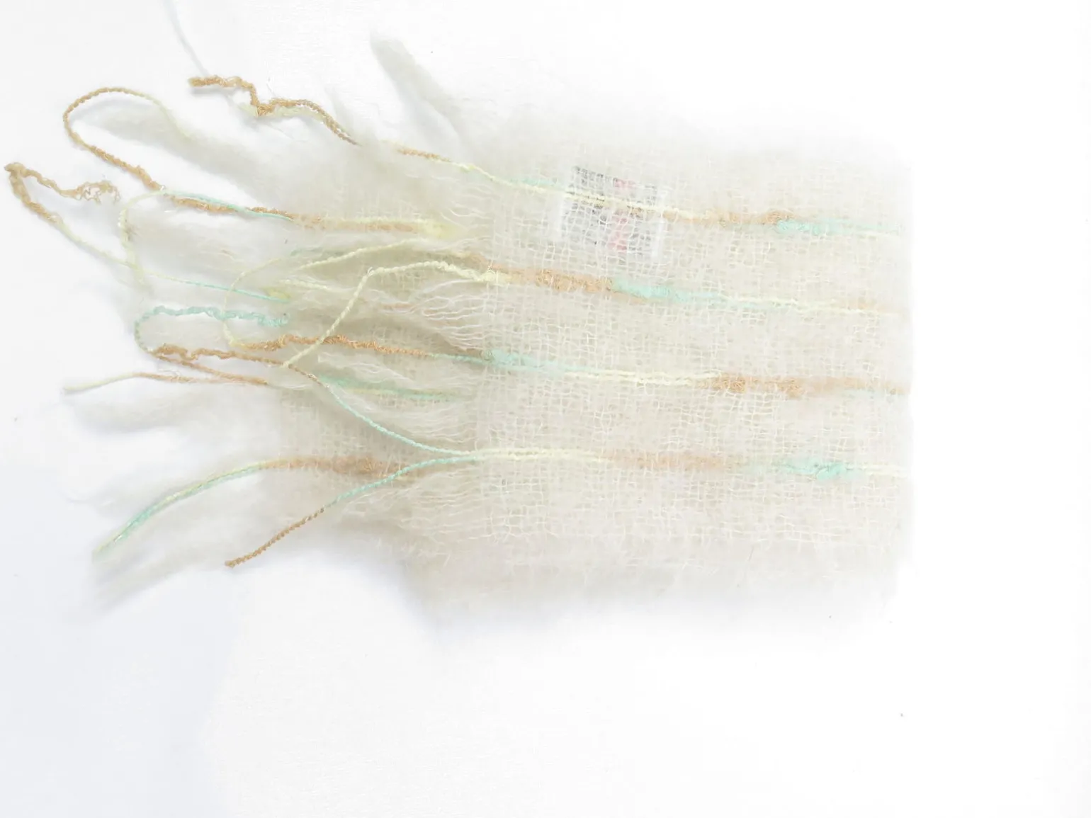 Vintage Wool Cream Avoca Mohair Scarf