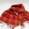 Vintage Wool Orange & Red Scarf