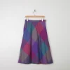 Vintage Wool Tweed Colourful Skirt 28" W S