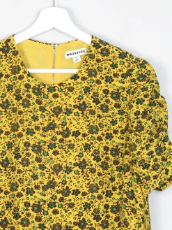 Whistles Mustard Floral Dress 12