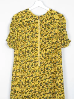 Whistles Mustard Floral Dress 12