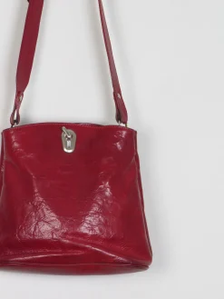 Wine Vintage Italian Leather Bag