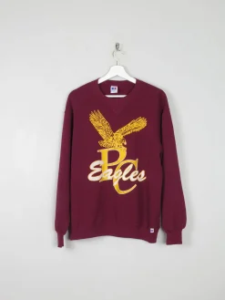 Wine Vintage P C Eagles Sweatshirt M