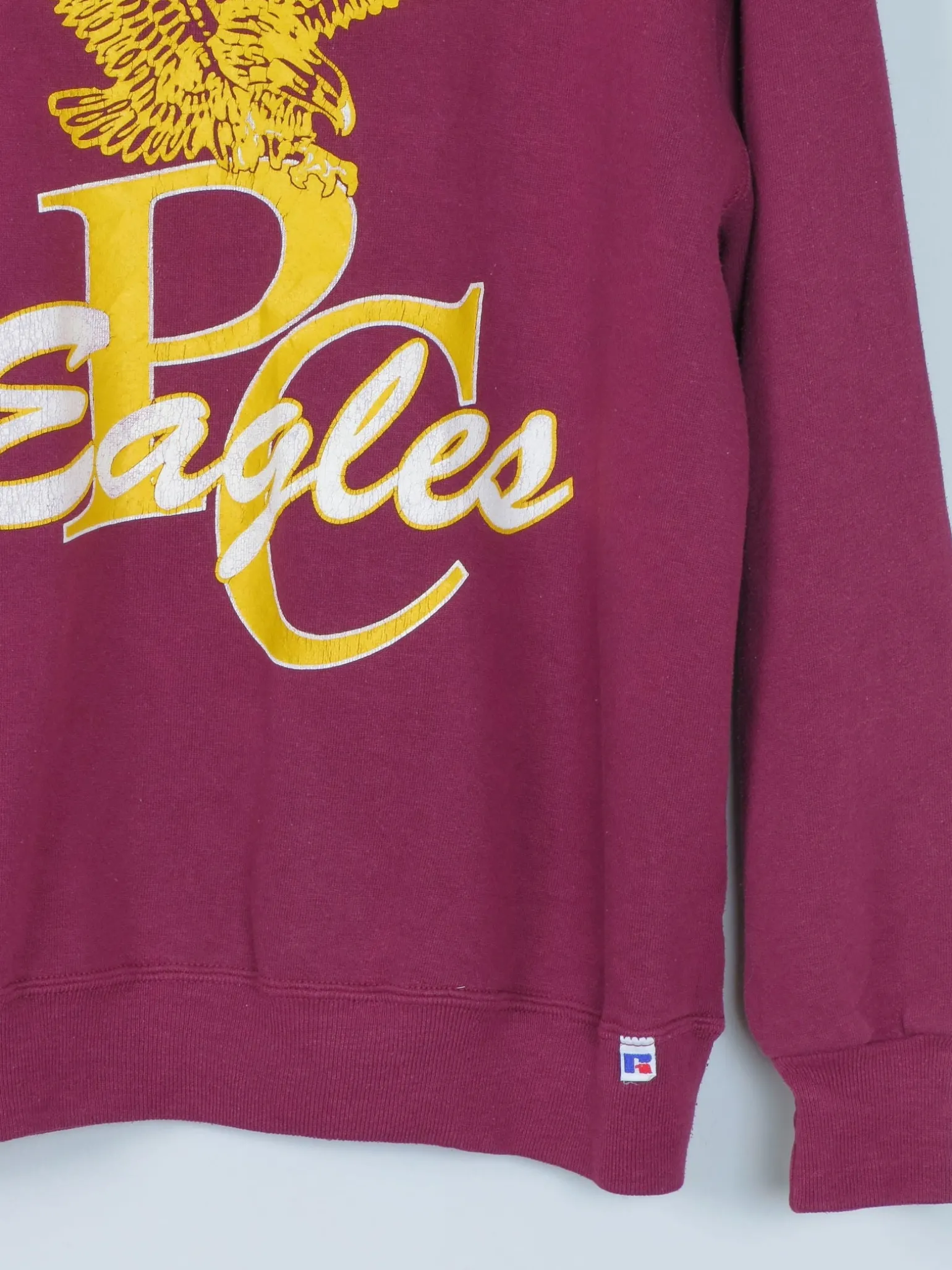 Wine Vintage P C Eagles Sweatshirt M