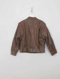 Woman's VIntage Brown Leather Jacket M
